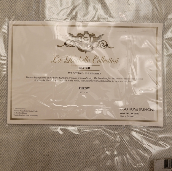 NEW package La Rochelle ultimate Coastal Grandma decor flannel throw blanket - Picture 7 of 10